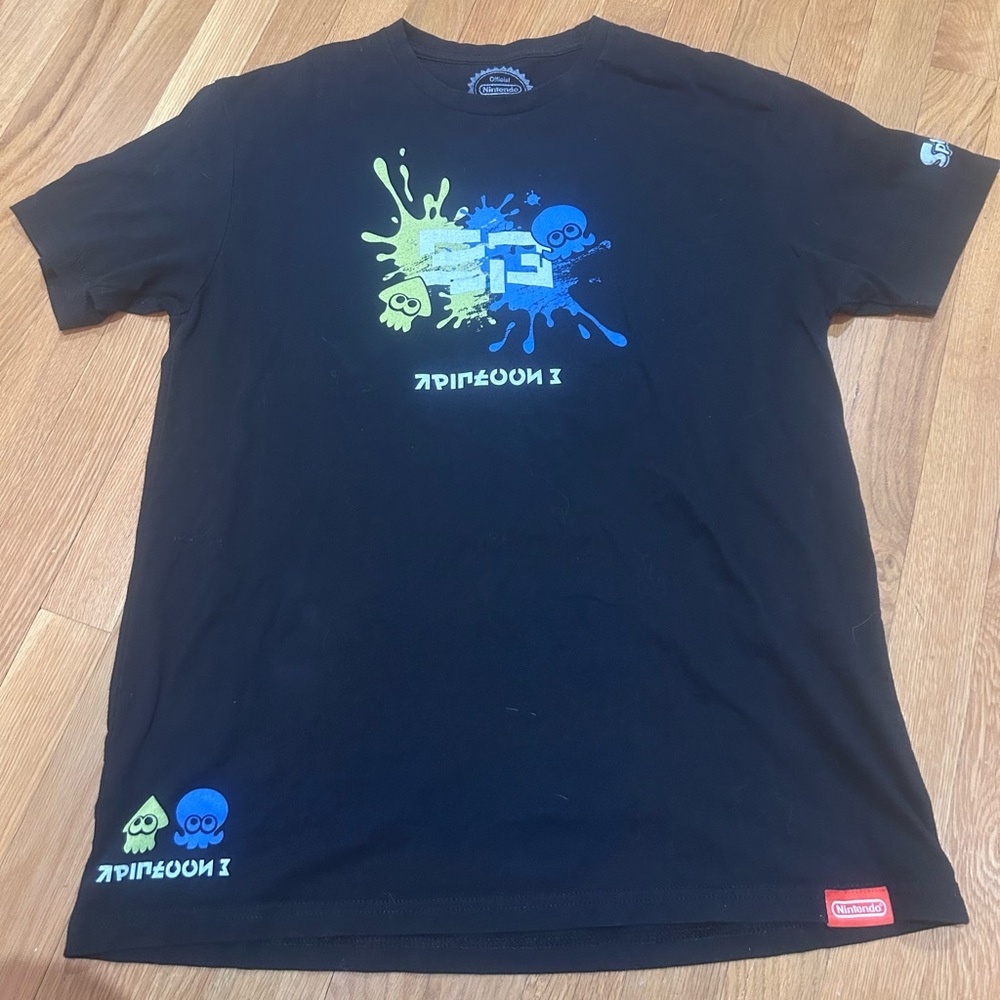Nintendo Splatoon 3 exclusive merch Graphic Tee XL